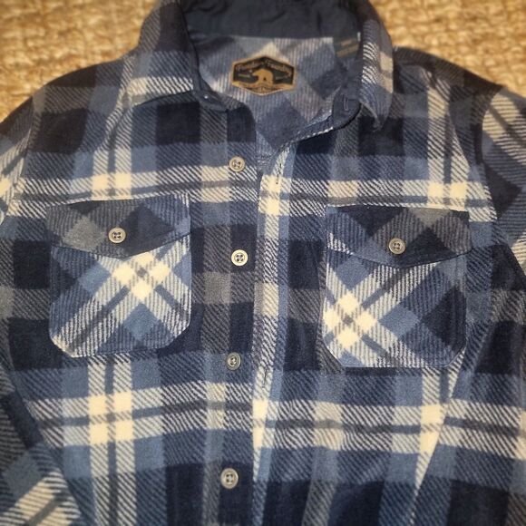 Freedom Foundry Men's Blue Plaid Flannel Long Sleeve Button Up Shirt M - Picture 9 of 15